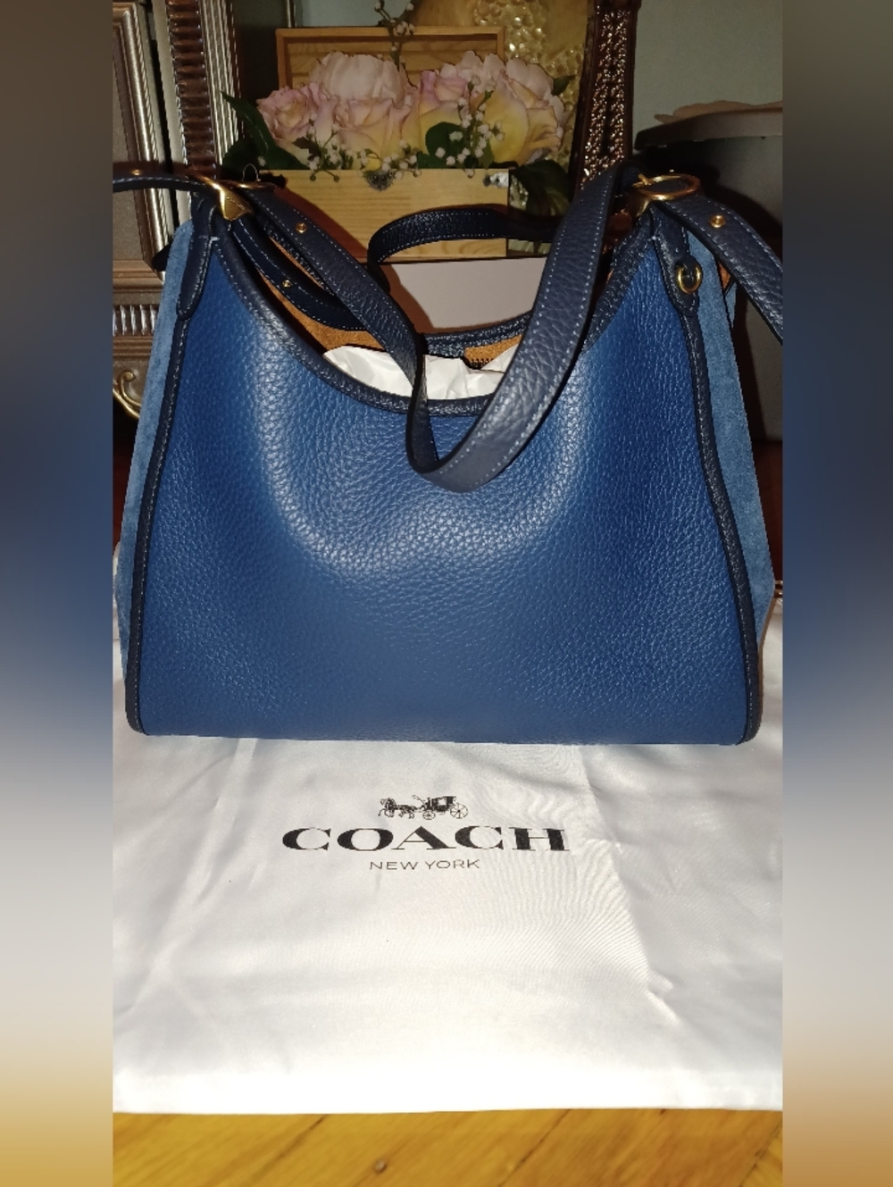 COACH LORI BAG IN TRUE BLUE